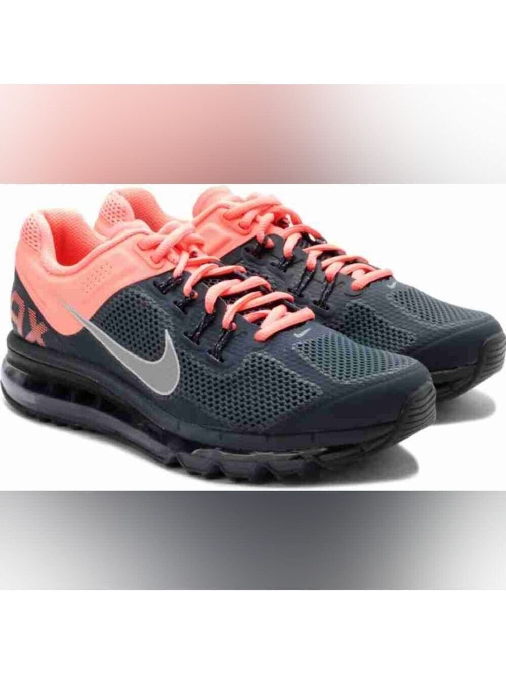 Nike Air Max In Gray and Pink Running Shoes